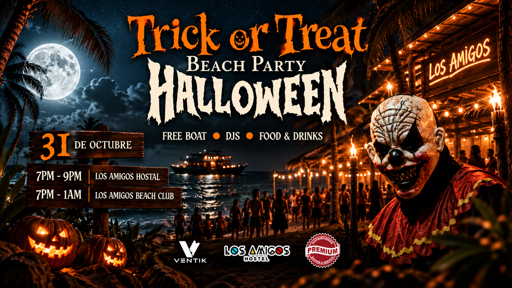 BEACH PARTY HALLOWEEN