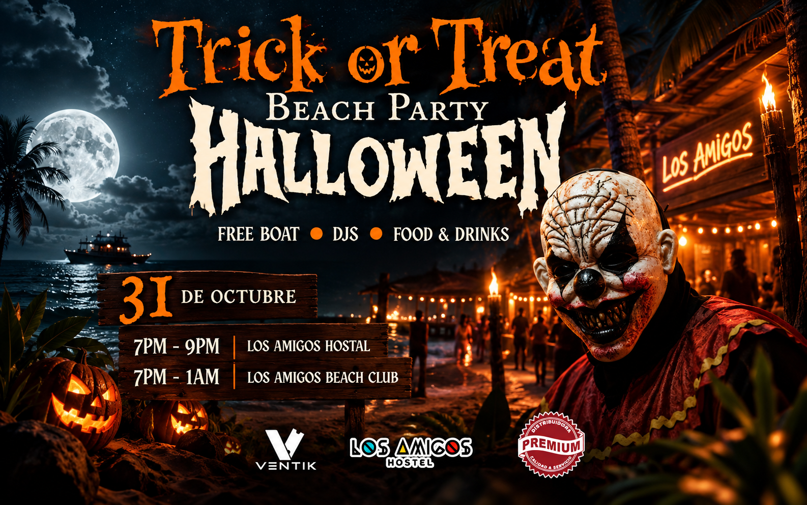 BEACH PARTY HALLOWEEN